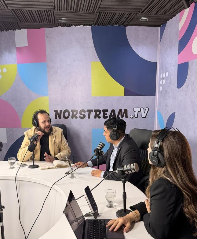 Programa grabándose en el set principal de Norstream